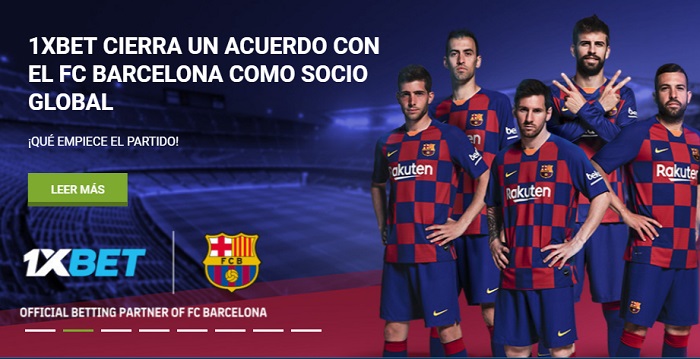 1xBet Patrocina al FC Barcelona