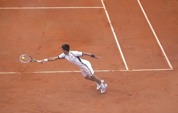 Djokovic jugando un ATP 500