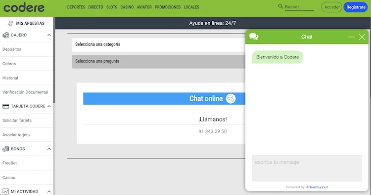 Codere-servicio-cliente