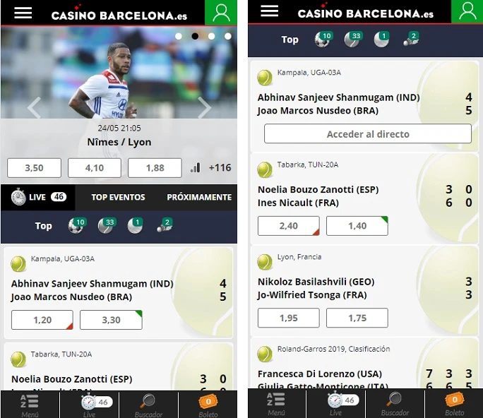 Casino Barcelona imagen app mÃ³vil