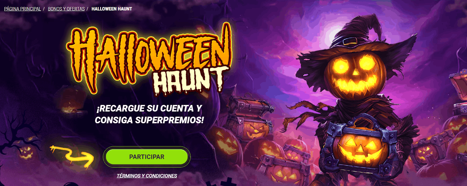 oferta de Halloween de 1xbet