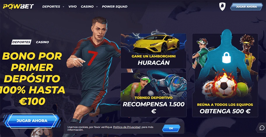 Powbet bono apuestas deportivas 24