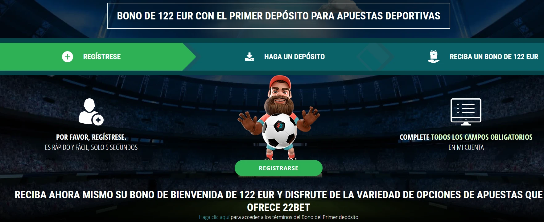 22BET captura 1 AD24