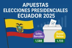 Apuestas elecciones presidenciales ecuador 2025