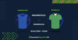 Pronóstico Holstein Kiel vs Gladbach (26/04/25) - Apuestas y Cuotas