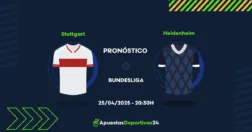 Pronóstico Stuttgart vs Heidenheim (25/04/25) - Apuestas y Cuotas