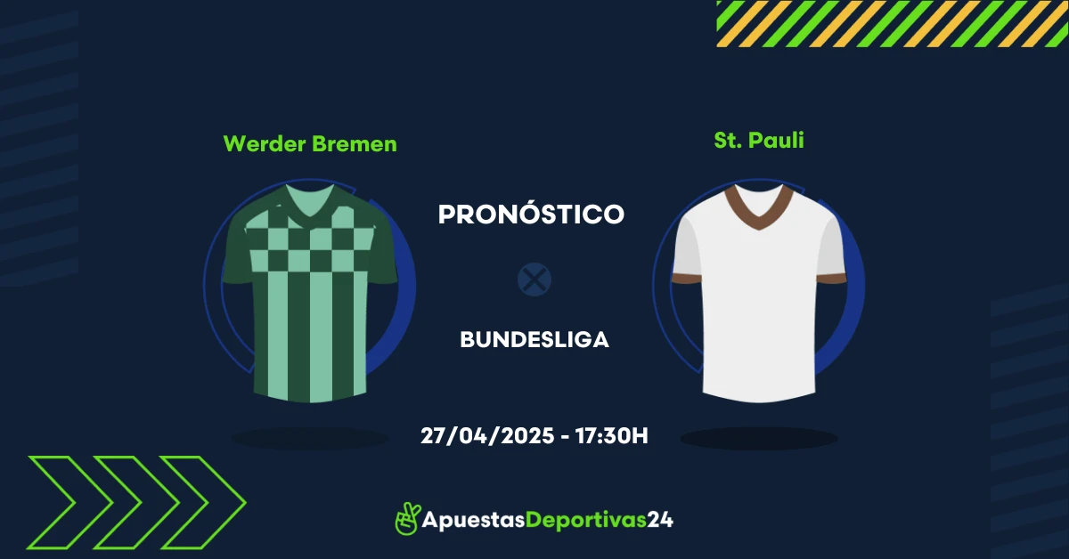 Pronóstico Werder Bremen vs St. Pauli (27/04/25) - Apuestas y Cuotas
