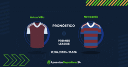 Pronóstico Aston Villa vs Newcastle (19/04/25) – Apuestas y Cuotas