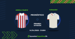 Pronóstico de apuestas al Atlético de Madrid vs Valladolid 14/04/2025