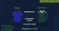 Pronóstico Chelsea vs Legia Warsaw (17/04/25) – Apuestas y Cuotas
