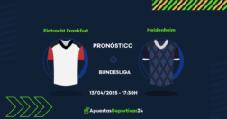 Pronóstico Eintracht Frankfurt vs Heidenheim (13/04/2025)
