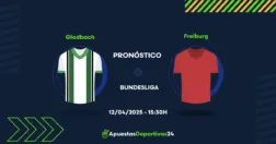 Pronóstico Gladbach vs Friburgo (12/04/2025)