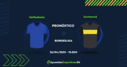 Pronóstico Hoffenheim vs Dortmund (26/04/25) – Apuestas y Cuotas
