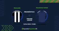 Pronóstico Newcastle vs Manchester United (13/04/2025)