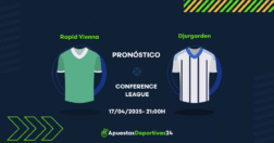 Pronóstico Rapid Vienna vs Djurgarden (17/04/25) – Apuestas y Cuotas