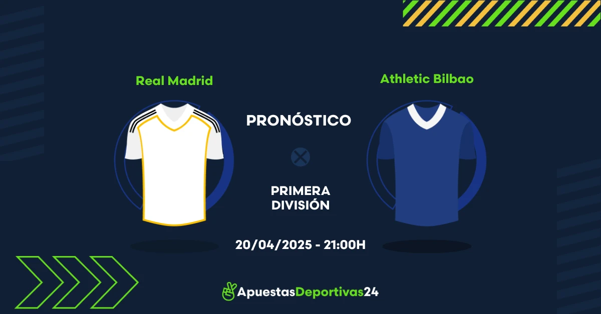 Pronóstico Real Madrid vs Athletic de Bilbao (20/04/25) - Apuestas y Cuotas