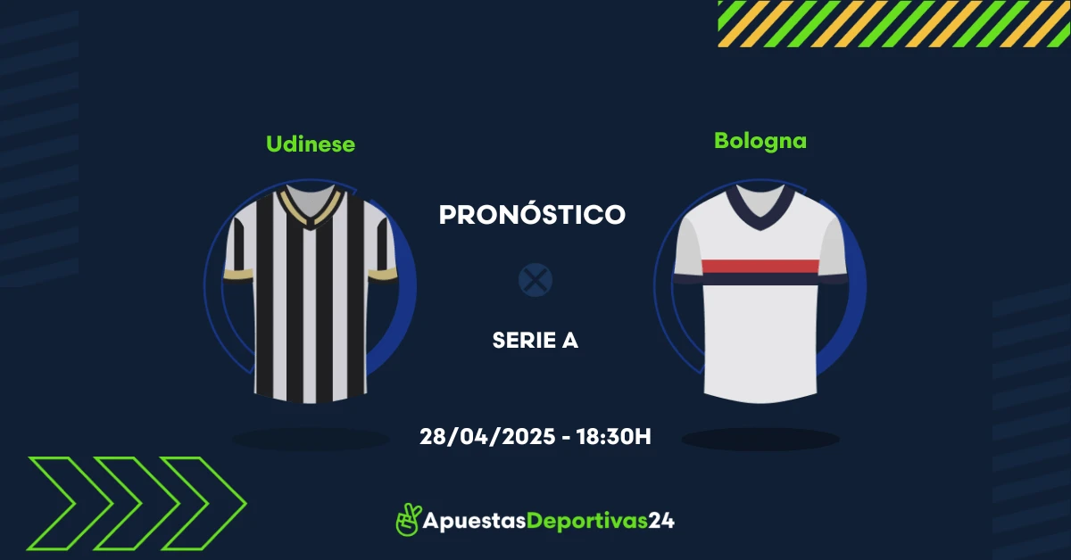 Pronóstico Udinese vs Bologna (28/04/25) - Apuestas y Cuotas
