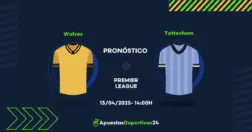Pronóstico Wolves vs Tottenham (13/04/2025)
