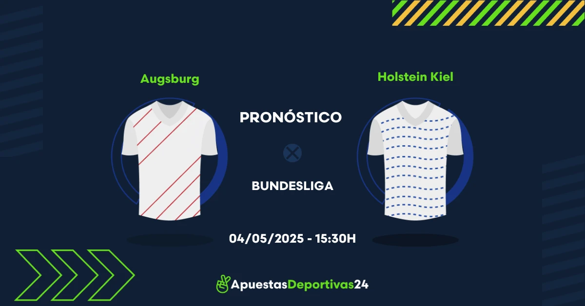 Pronóstico Augsburg vs Holstein Kiel (04/05/25) - Apuestas y Cuotas