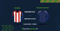 Pronóstico Brentford vs Manchester United (04/05/25) - Apuestas y Cuotas
