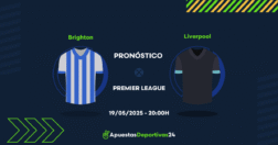 Pronóstico Brighton vs Liverpool (19/05/25) - Apuestas y Cuotas