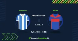 Pronóstico de apuestas al Deportivo vs Elche 01/06/2025
