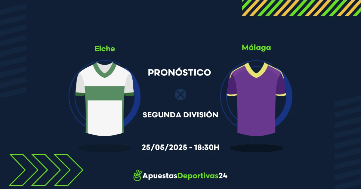 Pronóstico de apuestas al Elche vs Málaga 25/05/2025