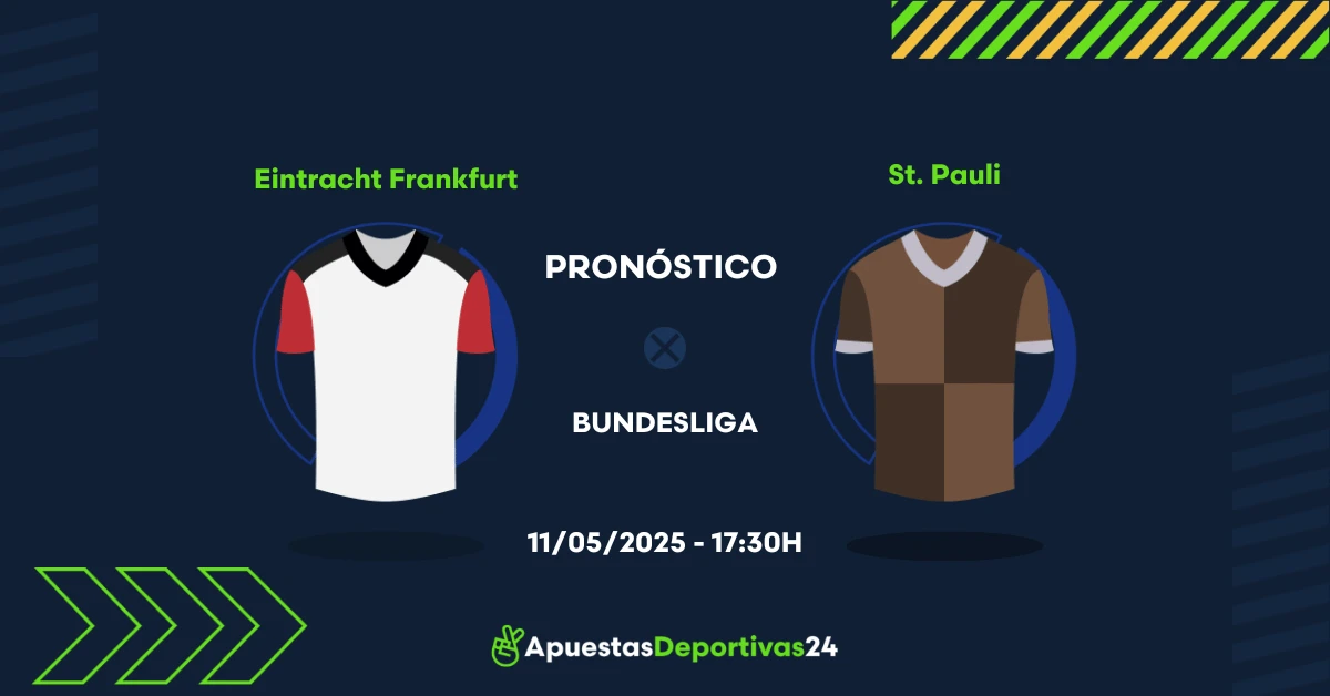 Pronóstico Eintracht Frankfurt vs St. Pauli (11/05/25) - Apuestas y Cuotas