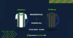 Pronóstico Gladbach vs Wolfsburg (17/05/25) - Apuestas y Cuotas
