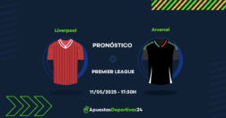 Pronóstico de apuestas al Liverpool vs Arsenal (11/05/2025)