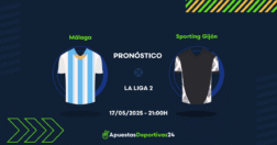 Pronóstico de apuestas al Málaga vs Sporting Gijón (17/05/2025)