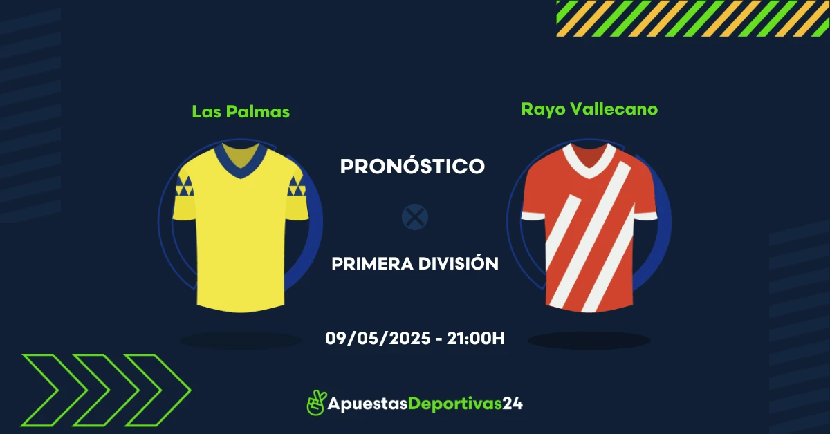 Pronóstico Las Palmas vs Rayo Vallecano (09/05/25) - Apuestas y Cuotas