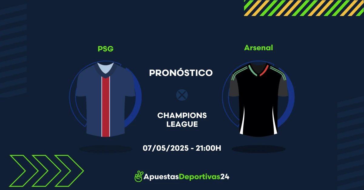 Pronóstico Paris Saint Germain vs Arsenal (07/05/25) - Apuestas y Cuotas