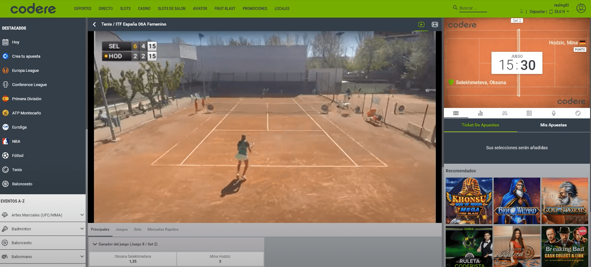 streaming codere