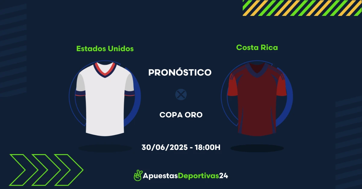 Pronóstico de apuestas al Estados Unidos vs Costa Rica 30/06/2025