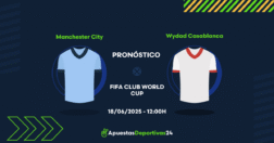Pronóstico Manchester City vs Wydad Casablanca (18/06/25) - Apuestas y Cuotas