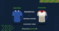 Pronóstico de apuestas Oviedo vs Mirandés - 21/06/2025