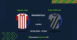 Pronóstico Athletic Bilbao vs Rayo Vallecano (25/08/25)