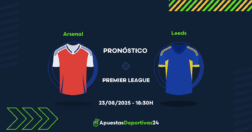 Pronóstico Arsenal vs Leeds (23/08/25)
