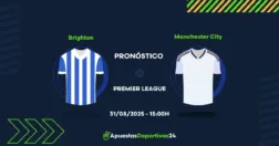 Pronóstico de apuestas Brighton vs Manchester City (31/08/25)