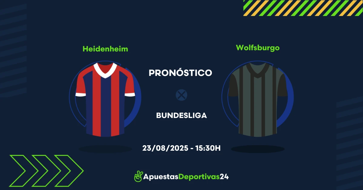 Pronóstico Heidenheim vs Wolfsburgo (23/08/25)