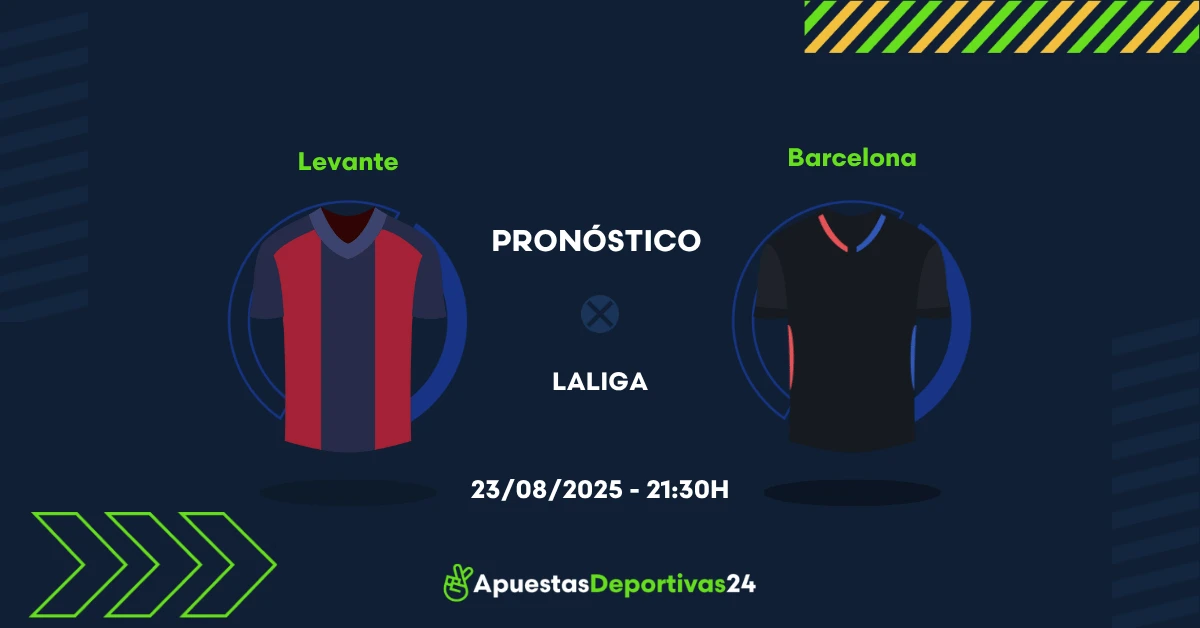 Pronóstico Levante vs Barcelona (23/08/25)