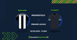 Pronóstico de apuestas Newcastle vs Liverpool (25/08/25)