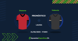 Pronóstico Osasuna vs Valencia (24/08/25)