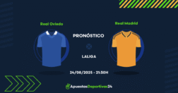 Pronóstico Real Oviedo vs Real Madrid (24/08/25)