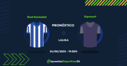 Pronóstico Real Sociedad vs Espanyol (24/08/25)