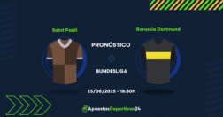 Pronóstico St. Pauli vs Borussia Dortmund (23/08/25)