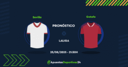 Pronóstico Sevilla vs Getafe (25/08/25)