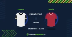 Pronóstico de apuestas Valencia vs Getafe (29/08/25)