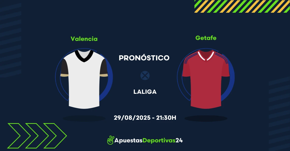 Pronóstico de apuestas Valencia vs Getafe (29/08/25)